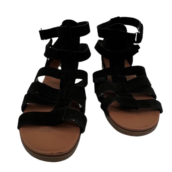 Steve Madden Black Suede Gali Gladiator Sandals Size 7 Women’s - Picture 1 of 10